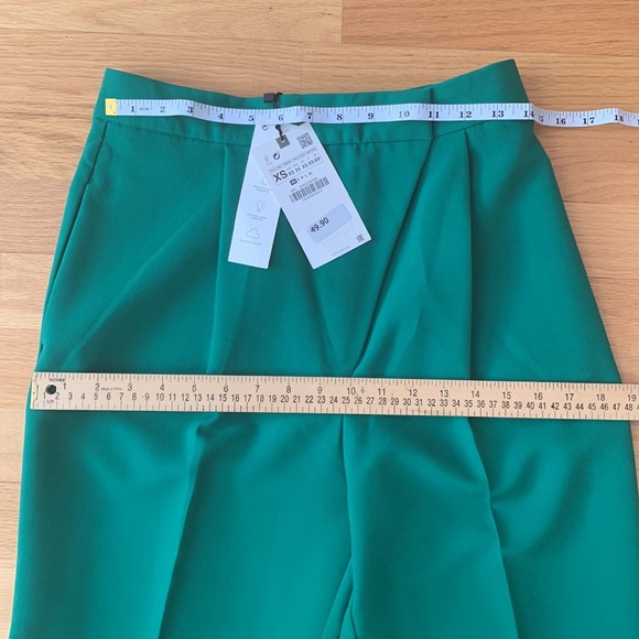 NWT ZARA💚Crossover pleated pants - Picture 13 of 16